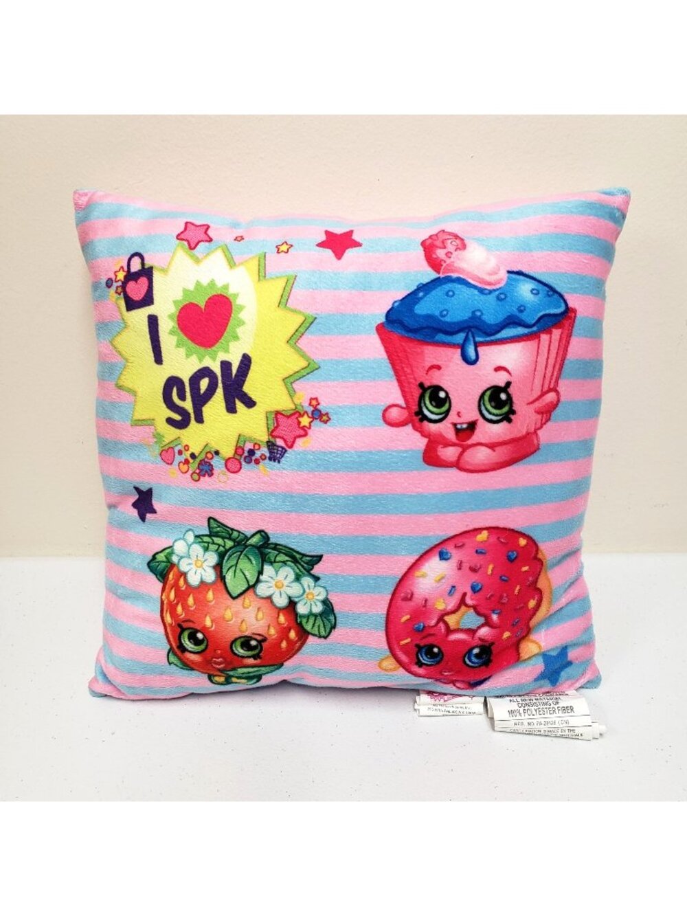 Shopkins 12x12 Pink Throw Pillow Jay Franco